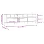 TV-Schrank aus geräuchertem Eichensperrholz, 150 x 30 x 44,5 cm von vidaXL, TV-Möbel - Ref: Foro24-831273, Preis: 90,46 €, Ra...