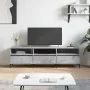 Concrete gray plywood TV cabinet 150x30x44.5 cm by vidaXL, TV Furniture - Ref: Foro24-831288, Price: 82,79 €, Discount: %
