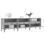 Concrete gray plywood TV cabinet 150x30x44.5 cm by vidaXL, TV Furniture - Ref: Foro24-831288, Price: 82,79 €, Discount: %