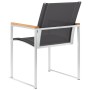 Gartenstühle 4 Einheiten Textilene und grauer Edelstahl von vidaXL, Gartenstühle - Ref: Foro24-46516, Preis: 385,86 €, Rabatt: %