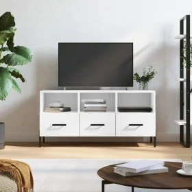Weißer TV-Schrank aus Holzwerkstoff, 102 x 36 x 50 cm von vidaXL, TV-Möbel - Ref: Foro24-829044, Preis: 65,26 €, Rabatt: %