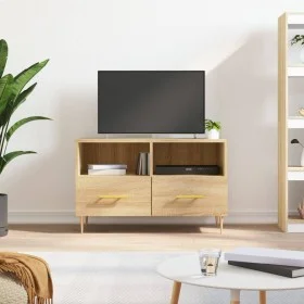 TV-Schrank aus geräuchertem Eichensperrholz, 80 x 36 x 50 cm von vidaXL, TV-Möbel - Ref: Foro24-828959, Preis: 63,13 €, Rabat...