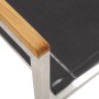 Sillas de jardín 4 unidades textilene y acero inoxidable gris de vidaXL, Sillas de jardín - Ref: Foro24-46516, Precio: 391,92 €