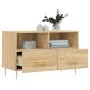 TV-Schrank aus geräuchertem Eichensperrholz, 80 x 36 x 50 cm von vidaXL, TV-Möbel - Ref: Foro24-828959, Preis: 63,13 €, Rabat...