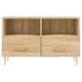 TV-Schrank aus geräuchertem Eichensperrholz, 80 x 36 x 50 cm von vidaXL, TV-Möbel - Ref: Foro24-828959, Preis: 63,13 €, Rabat...