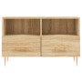TV-Schrank aus geräuchertem Eichensperrholz, 80 x 36 x 50 cm von vidaXL, TV-Möbel - Ref: Foro24-828959, Preis: 63,92 €, Rabat...