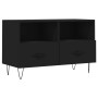 Schwarzer TV-Schrank aus Sperrholz, 80 x 36 x 50 cm von vidaXL, TV-Möbel - Ref: Foro24-828965, Preis: 52,08 €, Rabatt: %