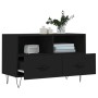 Schwarzer TV-Schrank aus Sperrholz, 80 x 36 x 50 cm von vidaXL, TV-Möbel - Ref: Foro24-828965, Preis: 52,08 €, Rabatt: %