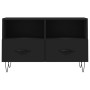 Schwarzer TV-Schrank aus Sperrholz, 80 x 36 x 50 cm von vidaXL, TV-Möbel - Ref: Foro24-828965, Preis: 52,08 €, Rabatt: %
