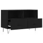Mueble para TV madera contrachapada negro 80x36x50 cm de vidaXL, Muebles TV - Ref: Foro24-828965, Precio: 51,50 €, Descuento: %