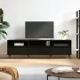 Mueble de TV madera contrachapada negro 150x30x44,5 cm de vidaXL, Muebles TV - Ref: Foro24-831253, Precio: 98,95 €, Descuento: %
