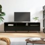 Schwarzer TV-Schrank aus Sperrholz, 150 x 30 x 44,5 cm von vidaXL, TV-Möbel - Ref: Foro24-831253, Preis: 100,48 €, Rabatt: %