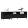 Schwarzer TV-Schrank aus Sperrholz, 150 x 30 x 44,5 cm von vidaXL, TV-Möbel - Ref: Foro24-831253, Preis: 98,95 €, Rabatt: %