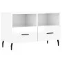 Glossy white plywood TV cabinet 80x36x50 cm by vidaXL, TV Furniture - Ref: Foro24-828990, Price: 50,58 €, Discount: %