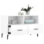 Glossy white plywood TV cabinet 80x36x50 cm by vidaXL, TV Furniture - Ref: Foro24-828990, Price: 50,58 €, Discount: %