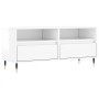 Mueble de TV madera contrachapada blanco brillo 100x34,5x44,5cm de vidaXL, Muebles TV - Ref: Foro24-831230, Precio: 80,54 €, ...