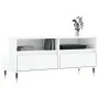 Hochglanzweißer TV-Schrank aus Sperrholz, 100 x 34,5 x 44,5 cm von vidaXL, TV-Möbel - Ref: Foro24-831230, Preis: 79,63 €, Rab...