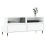 Mueble de TV madera contrachapada blanco brillo 100x34,5x44,5cm de vidaXL, Muebles TV - Ref: Foro24-831230, Precio: 80,54 €, ...
