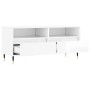 Mueble de TV madera contrachapada blanco brillo 100x34,5x44,5cm de vidaXL, Muebles TV - Ref: Foro24-831230, Precio: 80,54 €, ...