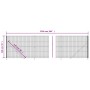 Cerca de alambre con brida gris antracita 1,4x25 m