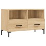 Mueble para TV madera contrachapada roble ahumado 80x36x50 cm de vidaXL, Muebles TV - Ref: Foro24-828975, Precio: 67,65 €, De...