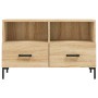 Mueble para TV madera contrachapada roble ahumado 80x36x50 cm de vidaXL, Muebles TV - Ref: Foro24-828975, Precio: 67,65 €, De...