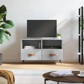 Mueble para TV madera contrachapada gris hormigón 80x36x50 cm de vidaXL, Muebles TV - Ref: Foro24-828944, Precio: 46,10 €, De...