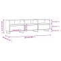 Mueble de TV madera contrachapada roble Sonoma 150x30x44,5 cm de vidaXL, Muebles TV - Ref: Foro24-831303, Precio: 101,88 €, D...
