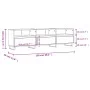 TV-Schrank aus Sonoma-Eichensperrholz, 150 x 30 x 44,5 cm von vidaXL, TV-Möbel - Ref: Foro24-831303, Preis: 96,69 €, Rabatt: %