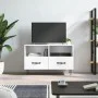 Glänzend weißer Sperrholz-TV-Schrank 80x36x50 cm von vidaXL, TV-Möbel - Ref: Foro24-828966, Preis: 46,48 €, Rabatt: %