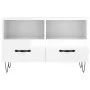 Glänzend weißer Sperrholz-TV-Schrank 80x36x50 cm von vidaXL, TV-Möbel - Ref: Foro24-828966, Preis: 46,48 €, Rabatt: %