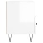 Glänzend weißer Sperrholz-TV-Schrank 80x36x50 cm von vidaXL, TV-Möbel - Ref: Foro24-828966, Preis: 46,48 €, Rabatt: %