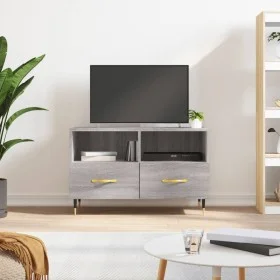 Sonoma gray engineered wood TV cabinet 80x36x50 cm by vidaXL, TV Furniture - Ref: Foro24-828954, Price: 48,07 €, Discount: %