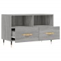Sonoma grauer TV-Schrank aus Holzwerkstoff, 80 x 36 x 50 cm von vidaXL, TV-Möbel - Ref: Foro24-828954, Preis: 48,50 €, Rabatt: %