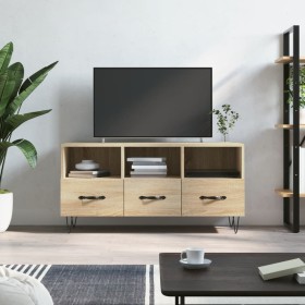 Mueble de TV madera de ingeniería roble Sonoma 102x36x50 cm