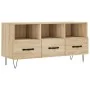 TV cabinet engineered wood Sonoma oak 102x36x50 cm by vidaXL, TV Furniture - Ref: Foro24-829031, Price: 80,89 €, Discount: %