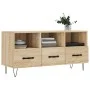 TV cabinet engineered wood Sonoma oak 102x36x50 cm by vidaXL, TV Furniture - Ref: Foro24-829031, Price: 80,89 €, Discount: %