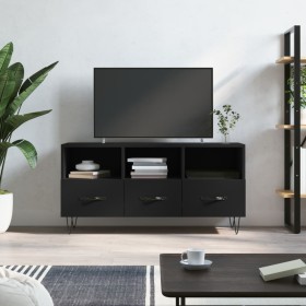 Schwarzer TV-Schrank aus Holzwerkstoff, 102 x 36 x 50 cm von vidaXL, TV-Möbel - Ref: Foro24-829029, Preis: 79,65 €, Rabatt: %