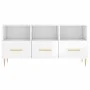 Hochglanzweißer TV-Schrank aus Sperrholz, 102 x 36 x 50 cm von vidaXL, TV-Möbel - Ref: Foro24-829022, Preis: 85,08 €, Rabatt: %
