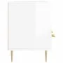 Mueble de TV madera contrachapada blanco brillo 102x36x50 cm de vidaXL, Muebles TV - Ref: Foro24-829022, Precio: 85,08 €, Des...