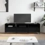 Schwarzer TV-Schrank aus Sperrholz, 150 x 30 x 44,5 cm von vidaXL, TV-Möbel - Ref: Foro24-831285, Preis: 89,72 €, Rabatt: %
