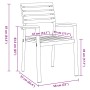 Conjunto de Comedor de Jardín 5 pcs Gris y marrón