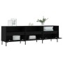 Schwarzer TV-Schrank aus Sperrholz, 150 x 30 x 44,5 cm von vidaXL, TV-Möbel - Ref: Foro24-831285, Preis: 90,85 €, Rabatt: %