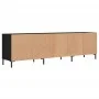 Schwarzer TV-Schrank aus Sperrholz, 150 x 30 x 44,5 cm von vidaXL, TV-Möbel - Ref: Foro24-831285, Preis: 89,72 €, Rabatt: %