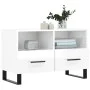 Glänzend weißer Sperrholz-TV-Schrank 80x36x50 cm von vidaXL, TV-Möbel - Ref: Foro24-828998, Preis: 61,55 €, Rabatt: %