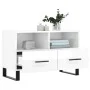 Glänzend weißer Sperrholz-TV-Schrank 80x36x50 cm von vidaXL, TV-Möbel - Ref: Foro24-828998, Preis: 61,55 €, Rabatt: %
