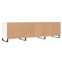 Weißer TV-Schrank aus Sperrholz, 150 x 30 x 44,5 cm von vidaXL, TV-Möbel - Ref: Foro24-831300, Preis: 74,06 €, Rabatt: %