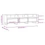 Weißer TV-Schrank aus Sperrholz, 150 x 30 x 44,5 cm von vidaXL, TV-Möbel - Ref: Foro24-831300, Preis: 73,40 €, Rabatt: %