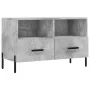 Concrete gray plywood TV cabinet 80x36x50 cm by vidaXL, TV Furniture - Ref: Foro24-828984, Price: 51,53 €, Discount: %