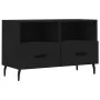 Mueble para TV madera contrachapada negro 80x36x50 cm de vidaXL, Muebles TV - Ref: Foro24-828989, Precio: 67,29 €, Descuento: %
